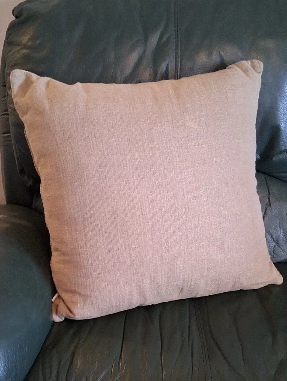 Channel-Stitch Hide Pillow Cover. ARHAUS. Very Good Cond.